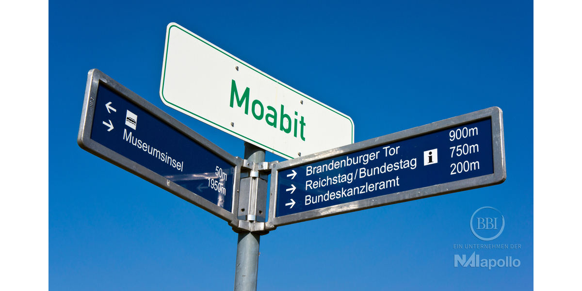 Schild Moabit